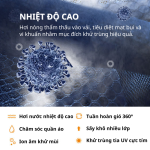 Tủ Sấy Quần Áo HOKU 360 Độ, 1.7M, Gấp Gọn 2 Tầng, Bánh Xe Di Chuyển, Tia UV Khử Khuẩn 99.9% SQA03