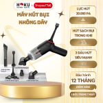 Máy Hút Bụi Cầm Tay Mini không Dây HOKU Đa Năng, Hút Bụi Giường,Ô tô Lực Hút Siêu Mạnh 20.000PA Thiết Kế Nhỏ Gọn MHB02