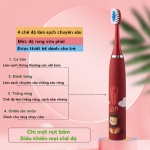 Bàn Chải Điện Cho Bé HOKU 4 Chế Độ, Đánh Sạch Răng, Chải Tự Động, Lông Bàn Chải Mềm Mại - BCD05